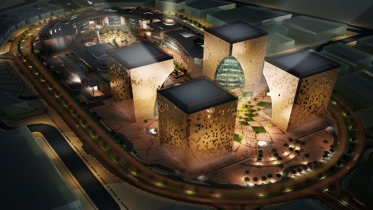 Digital City Riyadh aerial masterplan rendering